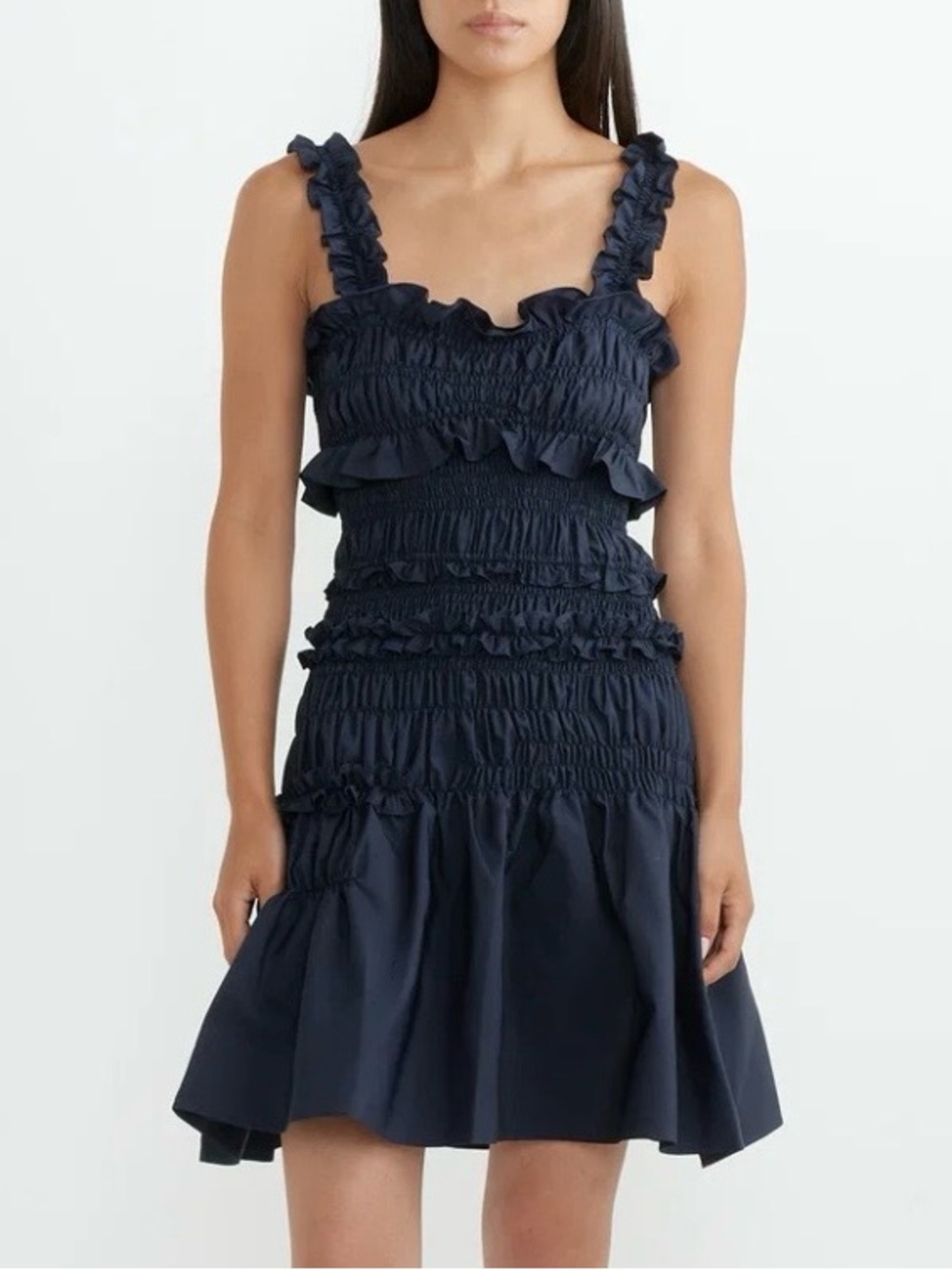 RARE CECILIE BAHNSEN Oona Dress in Navy